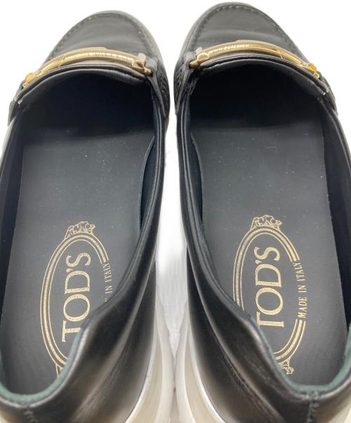 TOD'S（トッズ）TOD'S (トッズ) 厚底ビットローファー ブラック サイズ:36 1/2の古着・服飾アイテム