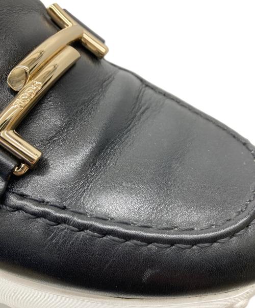 TOD'S（トッズ）TOD'S (トッズ) 厚底ビットローファー ブラック サイズ:36 1/2の古着・服飾アイテム
