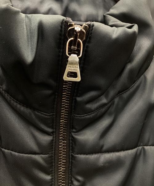 PRADA（プラダ）PRADA (プラダ) ラムウールニット切替ジャケット ネイビー サイズ:50の古着・服飾アイテム