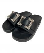 sergio rossiセルジオロッシ）の古着「SR JELLY サンダル」｜ブラック