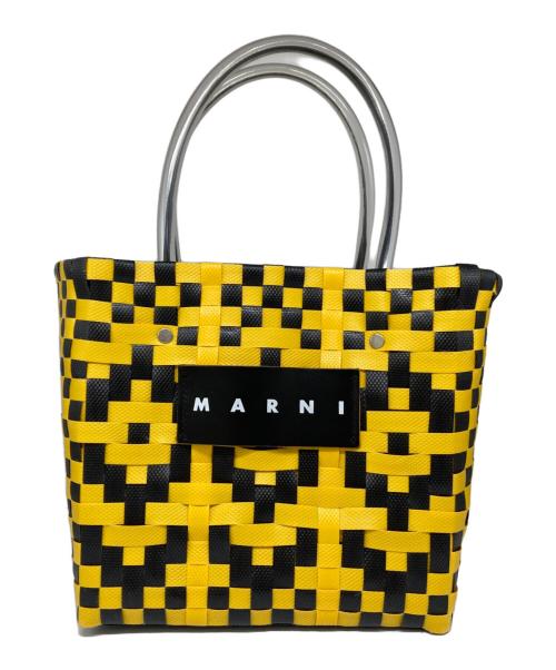 MARNI（マルニ）MARNI (マルニ) マーケットカゴバッグ ブラック×イエロー サイズ:-の古着・服飾アイテム