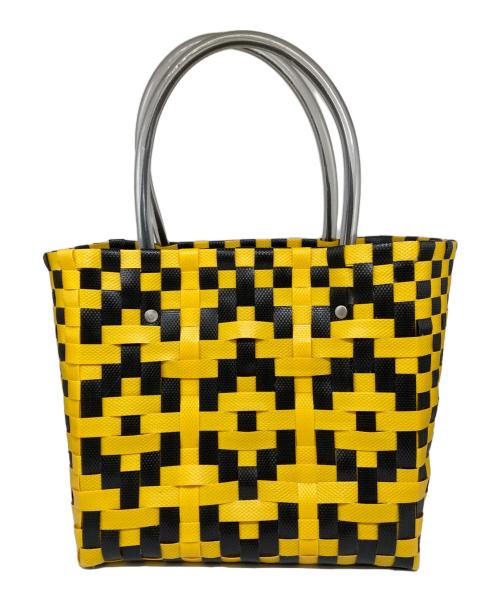 MARNI（マルニ）MARNI (マルニ) マーケットカゴバッグ ブラック×イエロー サイズ:-の古着・服飾アイテム