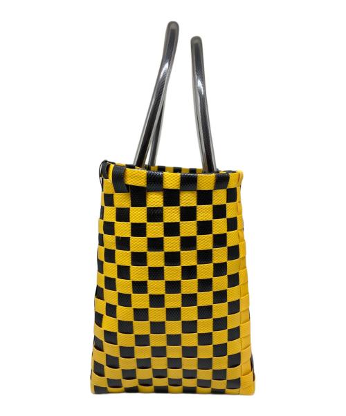 MARNI（マルニ）MARNI (マルニ) マーケットカゴバッグ ブラック×イエロー サイズ:-の古着・服飾アイテム