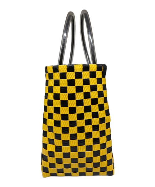 MARNI（マルニ）MARNI (マルニ) マーケットカゴバッグ ブラック×イエロー サイズ:-の古着・服飾アイテム