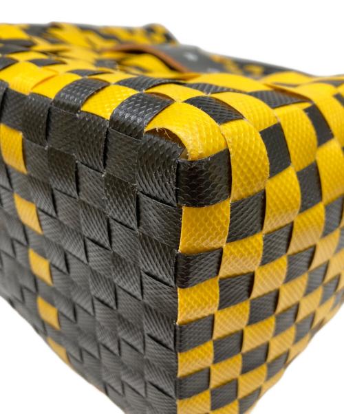 MARNI（マルニ）MARNI (マルニ) マーケットカゴバッグ ブラック×イエロー サイズ:-の古着・服飾アイテム