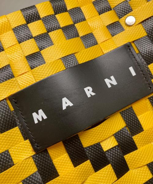 MARNI（マルニ）MARNI (マルニ) マーケットカゴバッグ ブラック×イエロー サイズ:-の古着・服飾アイテム