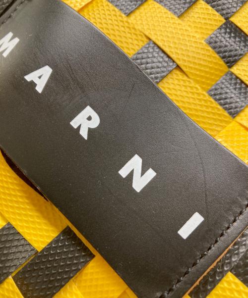MARNI（マルニ）MARNI (マルニ) マーケットカゴバッグ ブラック×イエロー サイズ:-の古着・服飾アイテム