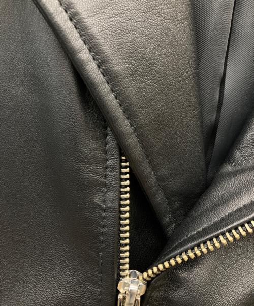 STUDIOUS（ステュディオス）STUDIOUS (ステュディオス) シープレザーダブルライダースジャケット ブラック サイズ:Mの古着・服飾アイテム