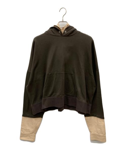 no.（ナンバー）no. (ナンバー) レイヤードパーカー ブラウン サイズ:FREEの古着・服飾アイテム