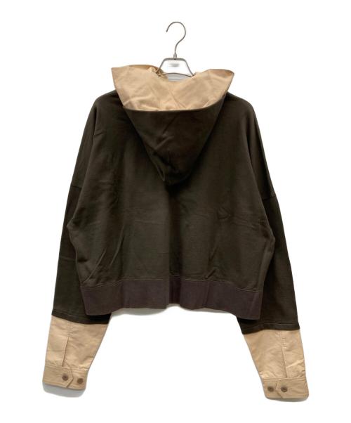 no.（ナンバー）no. (ナンバー) レイヤードパーカー ブラウン サイズ:FREEの古着・服飾アイテム