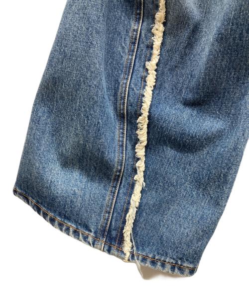 NVRFRGT（ネヴァーフォーゲット）NVRFRGT (ネヴァーフォーゲット) Twisted Wide Leg Jeans ブルー サイズ:2の古着・服飾アイテム