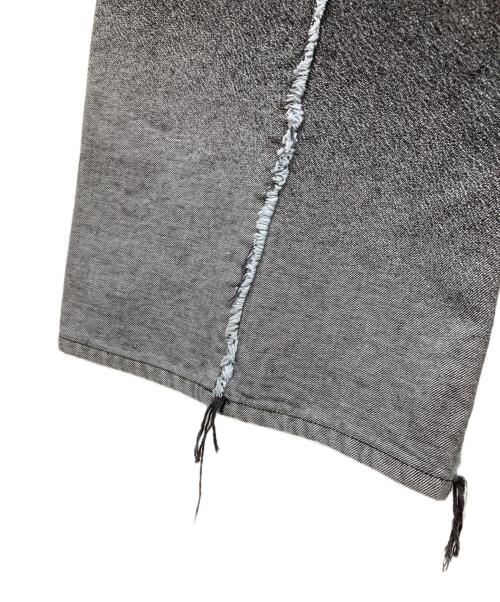 VEIN（ヴェイン）VEIN (ヴェイン) JACQUARD DENIM RESIZE WIDE TROUSERS ブラック サイズ:2の古着・服飾アイテム