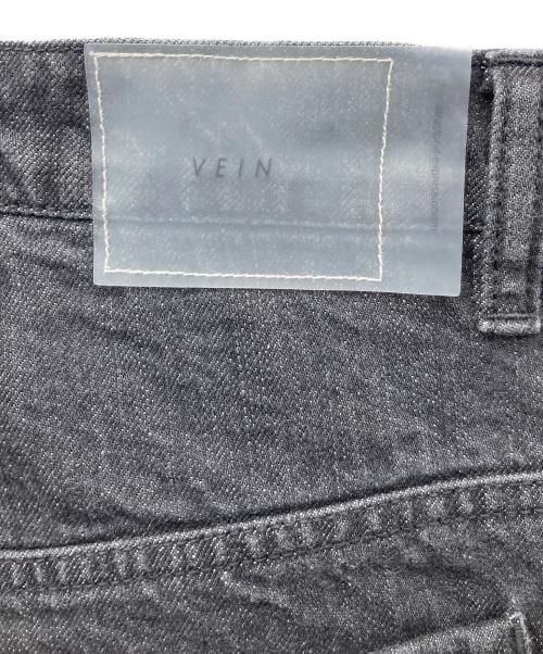 VEIN（ヴェイン）VEIN (ヴェイン) JACQUARD DENIM RESIZE WIDE TROUSERS ブラック サイズ:2の古着・服飾アイテム
