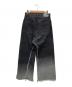 VEIN (ヴェイン) JACQUARD DENIM RESIZE WIDE TROUSERS ブラック サイズ:2：12000円