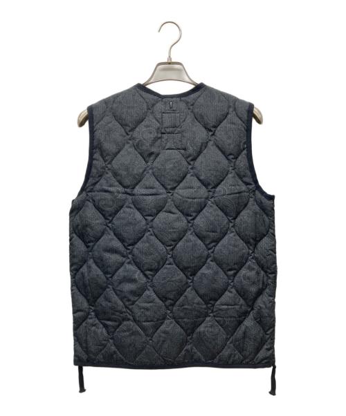 TAION（タイオン）TAION (タイオン) ミリタリー Vネックボタン ダウンベスト ブラック サイズ:M 未使用品の古着・服飾アイテム