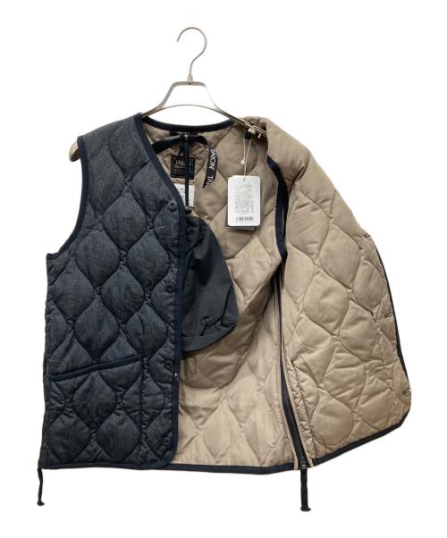 TAION（タイオン）TAION (タイオン) ミリタリー Vネックボタン ダウンベスト ブラック サイズ:M 未使用品の古着・服飾アイテム