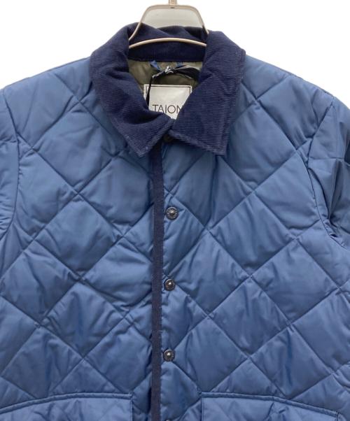 TAION（タイオン）TAION (タイオン) シティ パイピングカラー ロングダウンコート ネイビー サイズ:XS 未使用品の古着・服飾アイテム