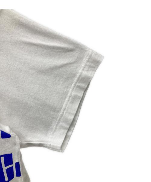 COMME des GARCONS HOMME（コムデギャルソン オム）COMME des GARCONS HOMME (コムデギャルソン オム) ロゴTシャツ ホワイト×ブルー サイズ:Mの古着・服飾アイテム