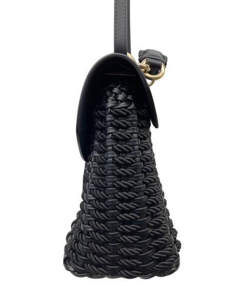 Salvatore Ferragamo（サルヴァトーレ フェラガモ）Salvatore Ferragamo (サルヴァトーレ フェラガモ) Woven Margot マーゴット ブラック サイズ:-の古着・服飾アイテム