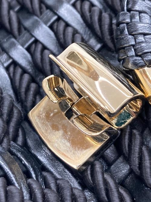 Salvatore Ferragamo（サルヴァトーレ フェラガモ）Salvatore Ferragamo (サルヴァトーレ フェラガモ) Woven Margot マーゴット ブラック サイズ:-の古着・服飾アイテム