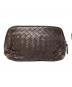 BOTTEGA VENETA (ボッテガベネタ) イントレチャートコスメポーチ ブラウン サイズ:-：8000円