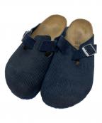 BIRKENSTOCKビルケンシュトック）の古着「BOSTON スエードレザーサンダル」｜ネイビー