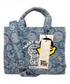 BABY MILO STOREベイビーマイロストア）の古着「Baby Milo & Friends スモールトートバッグ」｜スカイブルー