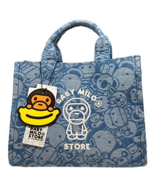 BABY MILO STORE（ベイビーマイロストア）BABY MILO STORE (ベイビーマイロストア) Baby Milo & Friends スモールトートバッグ スカイブルー サイズ:- 未使用品の古着・服飾アイテム