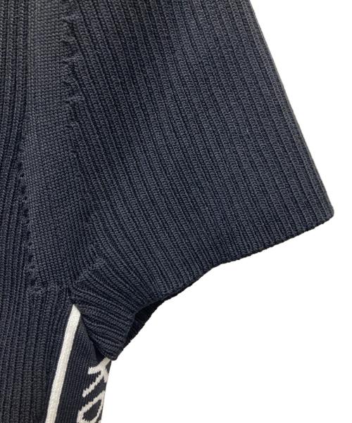 MICHAEL KORS（マイケル・コース）MICHAEL KORS (マイケル・コース) ロゴサイドライン リブニットワンピース ブラック サイズ:2の古着・服飾アイテム