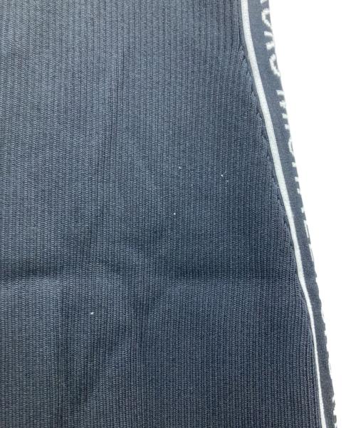 MICHAEL KORS（マイケル・コース）MICHAEL KORS (マイケル・コース) ロゴサイドライン リブニットワンピース ブラック サイズ:2の古着・服飾アイテム