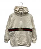 GUCCIグッチ）の古着「シェリーラインハーフジップパーカー」｜アイボリー