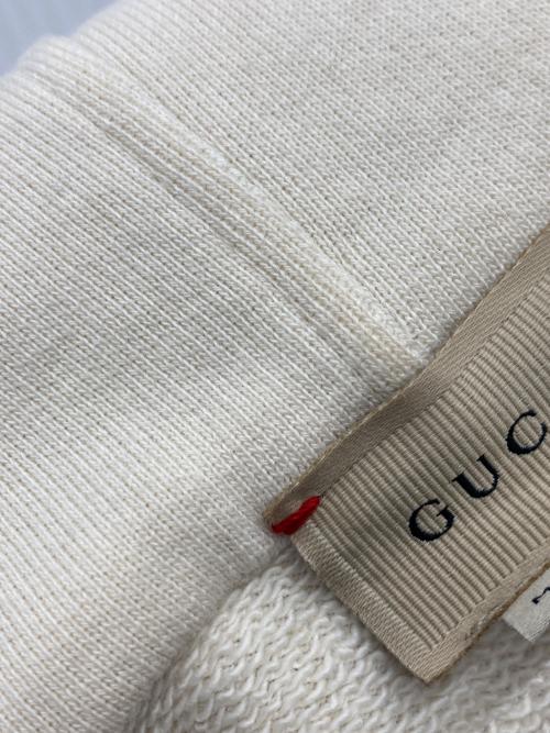 GUCCI（グッチ）GUCCI (グッチ) シェリーラインハーフジップパーカー アイボリー サイズ:10の古着・服飾アイテム