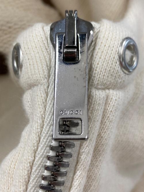 GUCCI（グッチ）GUCCI (グッチ) シェリーラインハーフジップパーカー アイボリー サイズ:10の古着・服飾アイテム