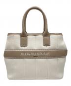 JILL BY JILLSTUARTジル バイ ジルスチュアート）の古着「バンドオブトートバッグ」｜ホワイト×ベージュ