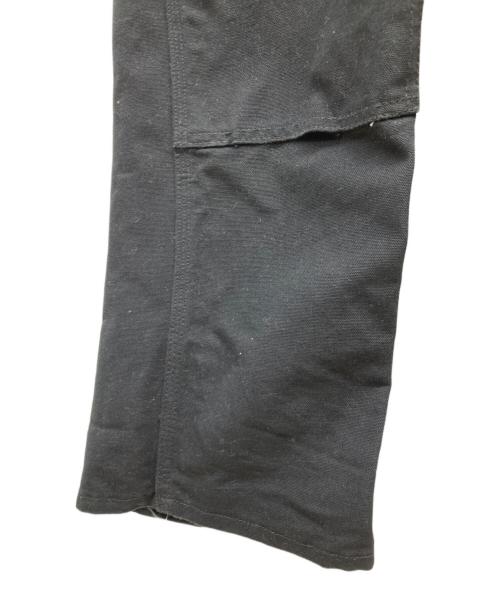 round house（ラウンドハウス）round house (ラウンドハウス) ダブルニーオーバーオール ブラック サイズ:W30×L32の古着・服飾アイテム