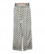 Whim Gazetteウィムガゼット）の古着「ドットパンツ」｜ホワイト×ブラック