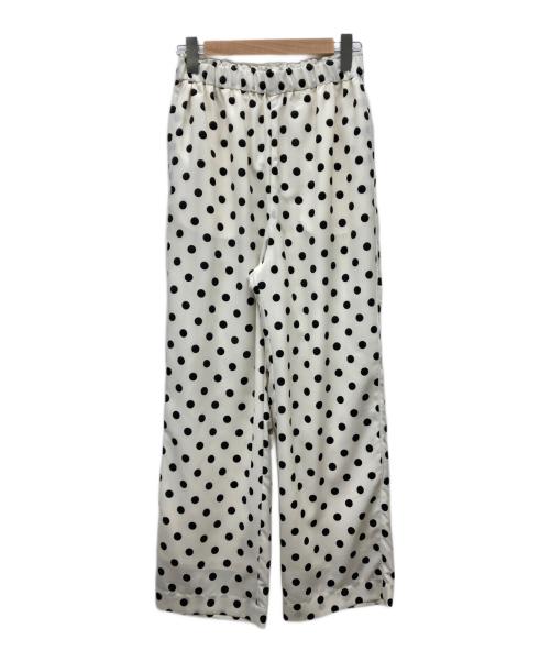 Whim Gazette（ウィムガゼット）Whim Gazette (ウィムガゼット) ドットパンツ ホワイト×ブラック サイズ:FREEの古着・服飾アイテム