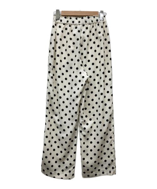Whim Gazette（ウィムガゼット）Whim Gazette (ウィムガゼット) ドットパンツ ホワイト×ブラック サイズ:FREEの古着・服飾アイテム