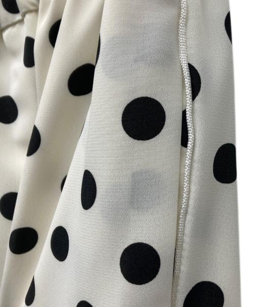Whim Gazette（ウィムガゼット）Whim Gazette (ウィムガゼット) ドットパンツ ホワイト×ブラック サイズ:FREEの古着・服飾アイテム