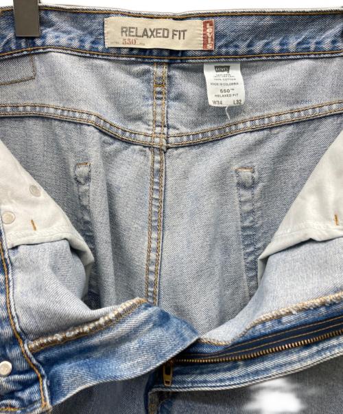 LEVI'S（リーバイス）LEVI'S (リーバイス) 550 RELAXED FIT デニムパンツ スカイブルー サイズ:W34×L32の古着・服飾アイテム
