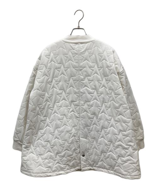 PEARLY GATES（パーリーゲイツ）PEARLY GATES (パーリーゲイツ) 星柄 キルティングジャケット ホワイト サイズ:1の古着・服飾アイテム