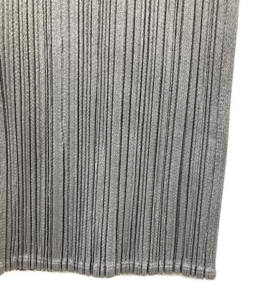 PLEATS PLEASE（プリーツプリーズ）PLEATS PLEASE (プリーツプリーズ) ノースリーブプリーツワンピース グレー サイズ:2の古着・服飾アイテム