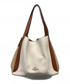 COACHコーチ）の古着「ハドリーホーボー カラーブロックトートバッグ」｜ベージュ