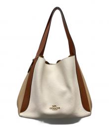 COACH（コーチ）の古着「ハドリーホーボー カラーブロックトートバッグ」｜ベージュ