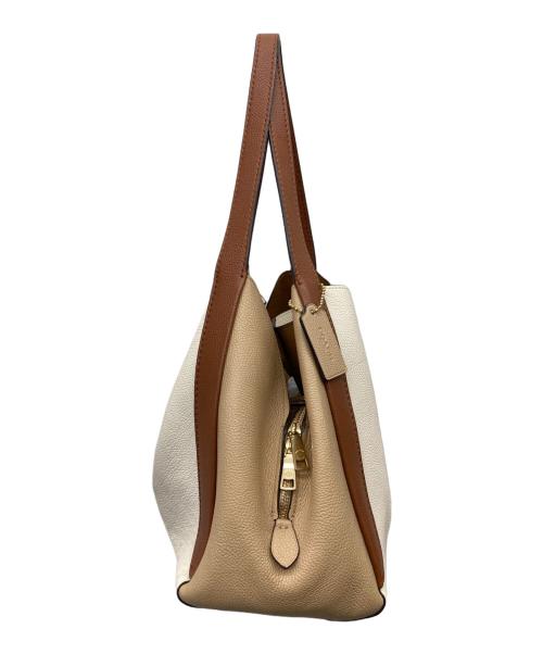 COACH（コーチ）COACH (コーチ) ハドリーホーボー カラーブロックトートバッグ ベージュ サイズ:-の古着・服飾アイテム