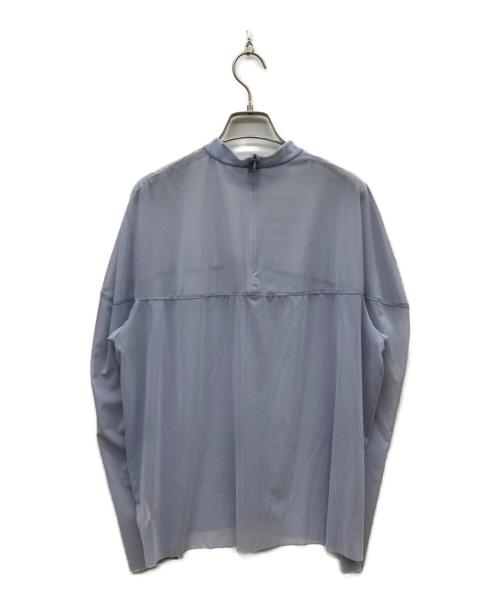 CLANE（クラネ）CLANE (クラネ) SHEER MESH CURVE SLEEVE TOPS スカイブルー サイズ:1の古着・服飾アイテム