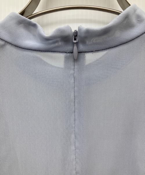 CLANE（クラネ）CLANE (クラネ) SHEER MESH CURVE SLEEVE TOPS スカイブルー サイズ:1の古着・服飾アイテム