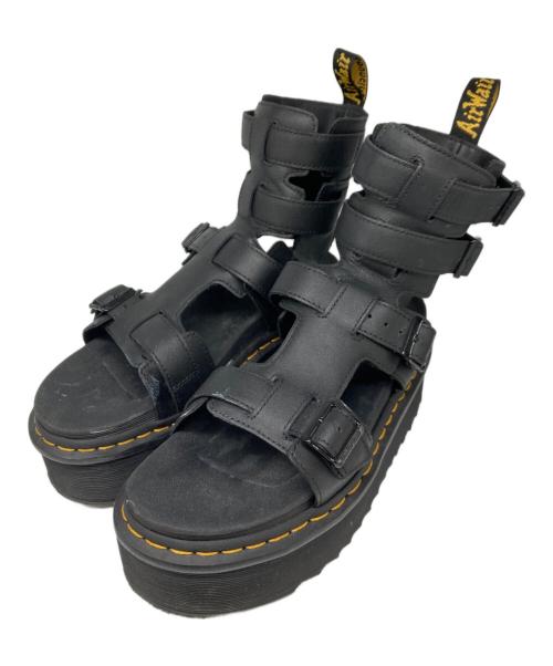Dr.Martens（ドクターマーチン）Dr.Martens (ドクターマーチン) GIAVANNA グラディエーターサンダル ブラック サイズ:39の古着・服飾アイテム