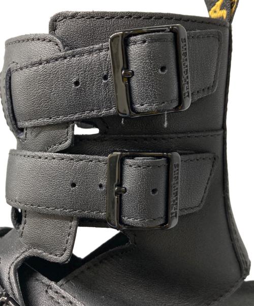 Dr.Martens（ドクターマーチン）Dr.Martens (ドクターマーチン) GIAVANNA グラディエーターサンダル ブラック サイズ:39の古着・服飾アイテム