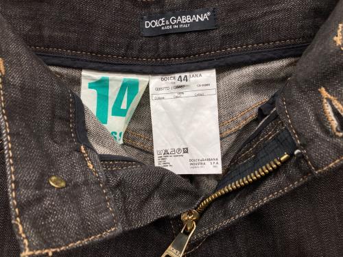 DOLCE & GABBANA（ドルチェ＆ガッバーナ）DOLCE & GABBANA (ドルチェ＆ガッバーナ) 14CLASSIC デニムパンツ ブラック サイズ:44の古着・服飾アイテム